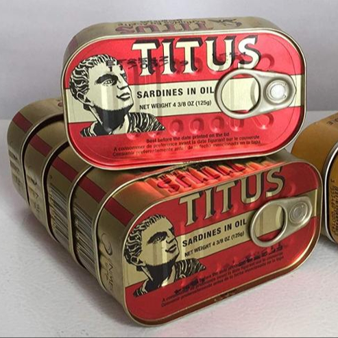 Canned sardines